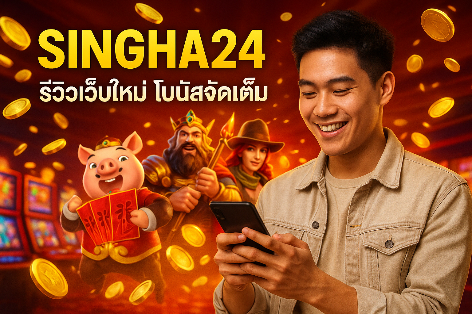 SINGHA24 รีวิวเว็บใหม่ โบนัสจัดเต็ม
